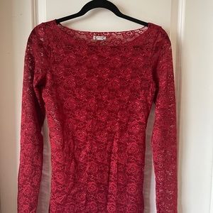 Floral lace top
